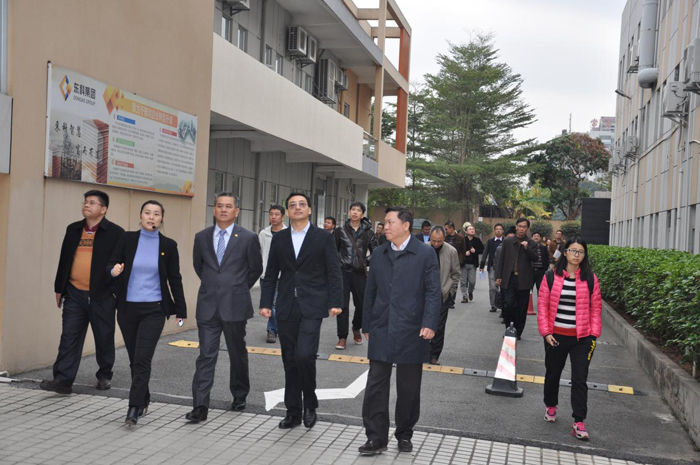 东莞市委常委、宣传部部长潘新潮一行莅临常平科技园参观交流