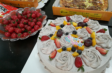 2018年第一季度的员工生日会
