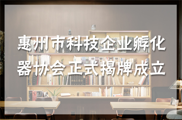 惠州市科技企业孵化器协会正式揭牌成立